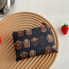 Monkey Pattern Folding Shopping Bag Reusable Grocery Bag Large Capacity