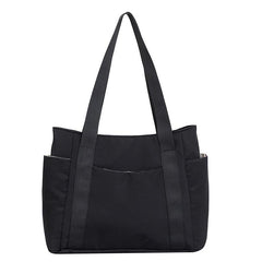 Large Capacity Nylon Tote Bag Pockets Shoulder Bag Versatile Handbag