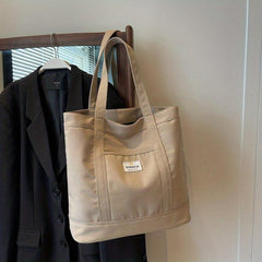 Oxford Cloth Tote Bag Lightweight Travel Shoulder Bag Large Capacity