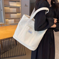 Oxford Cloth Tote Bag Lightweight Travel Shoulder Bag Large Capacity