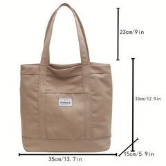 Oxford Cloth Tote Bag Lightweight Travel Shoulder Bag Large Capacity