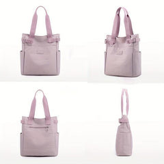 Large Capacity Nylon Tote Bag Lightweight Shoulder Handbag for Women Girls