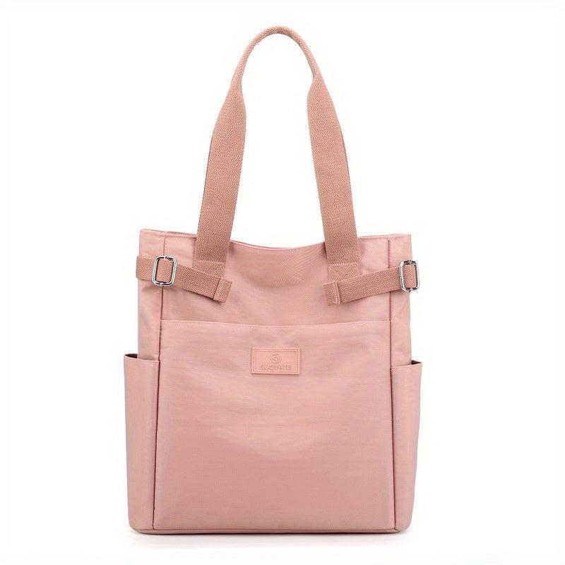Large Capacity Nylon Tote Bag Lightweight Shoulder Handbag for Women Girls