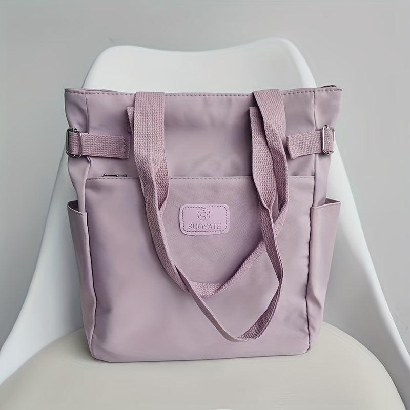 Large Capacity Nylon Tote Bag Lightweight Shoulder Handbag for Women Girls