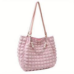 Cloud Pleated Hobo Bag Underarm Tote Casual Handbag