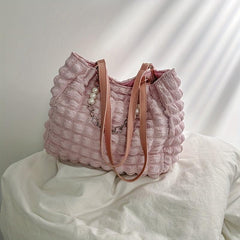 Cloud Pleated Hobo Bag Underarm Tote Casual Handbag