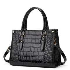 Crocodile Pattern Tote Bag Faux Leather Shoulder Bag