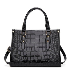 Crocodile Pattern Tote Bag Faux Leather Shoulder Bag