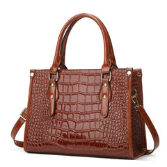 Crocodile Pattern Tote Bag Faux Leather Shoulder Bag