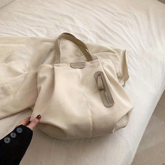 Large Capacity Ruched Shoulder Bag for Work & Shopping