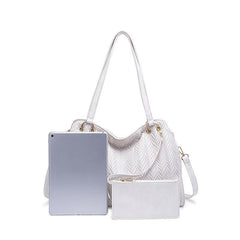Solid Tote Bag Large capacity Shoulder Bag Fashionable Handbag With Tassel