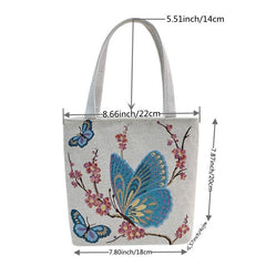 Women's Print Tote Handbag Satchel Bag Zipper All Match Bag