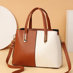 Women's Double Handle Satchel Purse Large Capacity Crossbody Bag