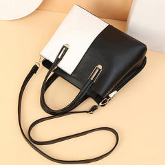 Women's Double Handle Satchel Purse Large Capacity Crossbody Bag