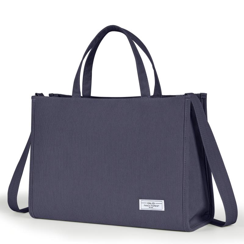 Corduroy Tote Bag Casual Shoulder Bag Retro Crossbody Bag For Women