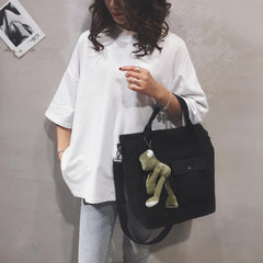 Casual Large Capacity Canvas Bag All Match Shoulder Handbag