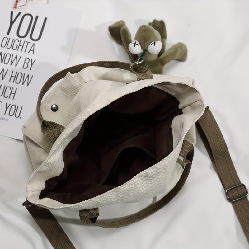 Casual Large Capacity Canvas Bag All Match Shoulder Handbag