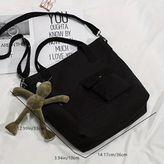 Casual Large Capacity Canvas Bag All Match Shoulder Handbag
