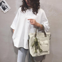 Casual Large Capacity Canvas Bag All Match Shoulder Handbag