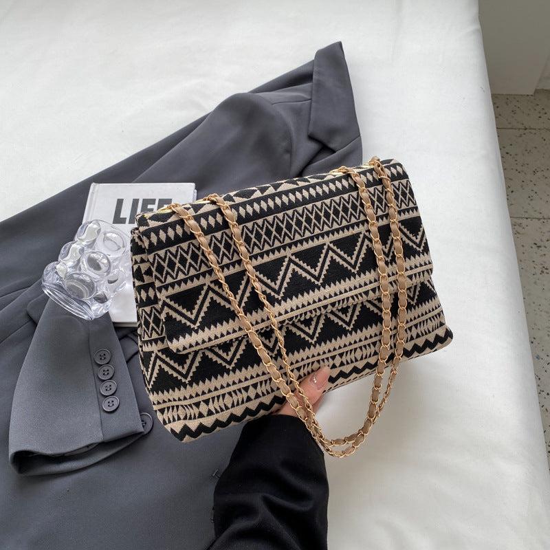 Vintage Ethnic Style Shoulder Bag Retro Bohemian Tote Bag
