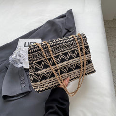 Vintage Ethnic Style Shoulder Bag Retro Bohemian Tote Bag