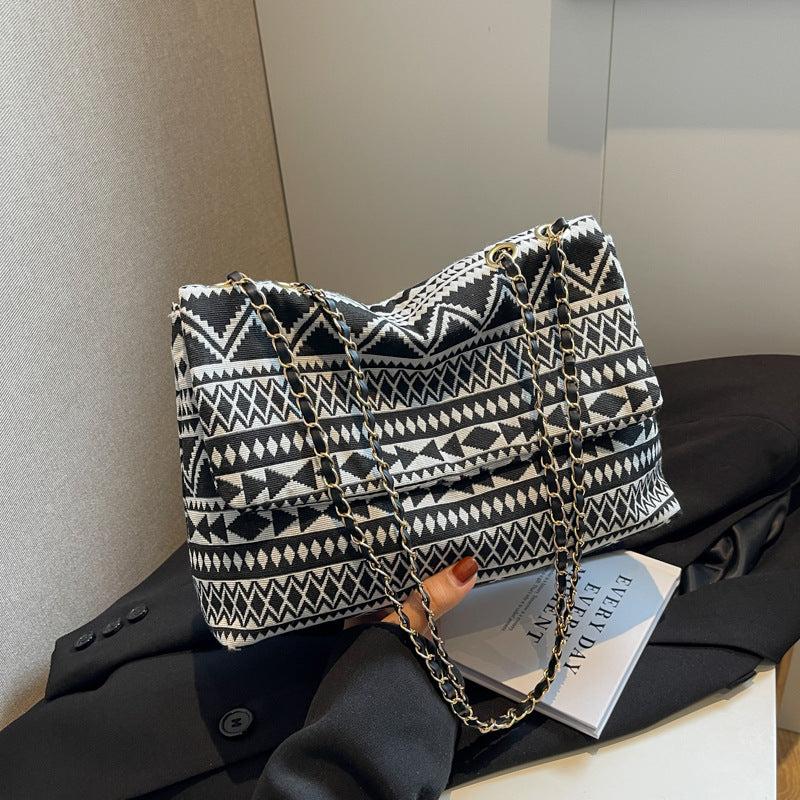 Vintage Ethnic Style Shoulder Bag Retro Bohemian Tote Bag