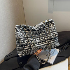 Vintage Ethnic Style Shoulder Bag Retro Bohemian Tote Bag