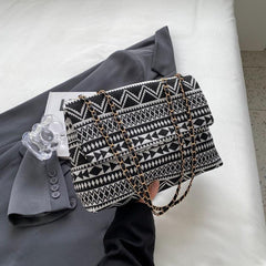 Vintage Ethnic Style Shoulder Bag Retro Bohemian Tote Bag