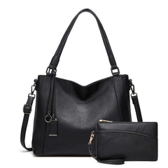 Women's Faux Leather Zipper Crossbody Bag with Coin Purse