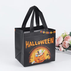 6PCS Halloween Trick Or Treat Bags Cartoon Pattern Storage Handbags