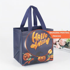 6PCS Halloween Trick Or Treat Bags Cartoon Pattern Storage Handbags