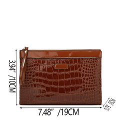 Crocodile Pattern Tote Bag Large capacity Faux Leather Shoulder Bag