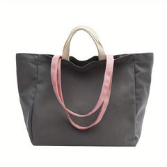 Canvas Tote Bag Shoulder Satchel Large Capacity Women's Handbag