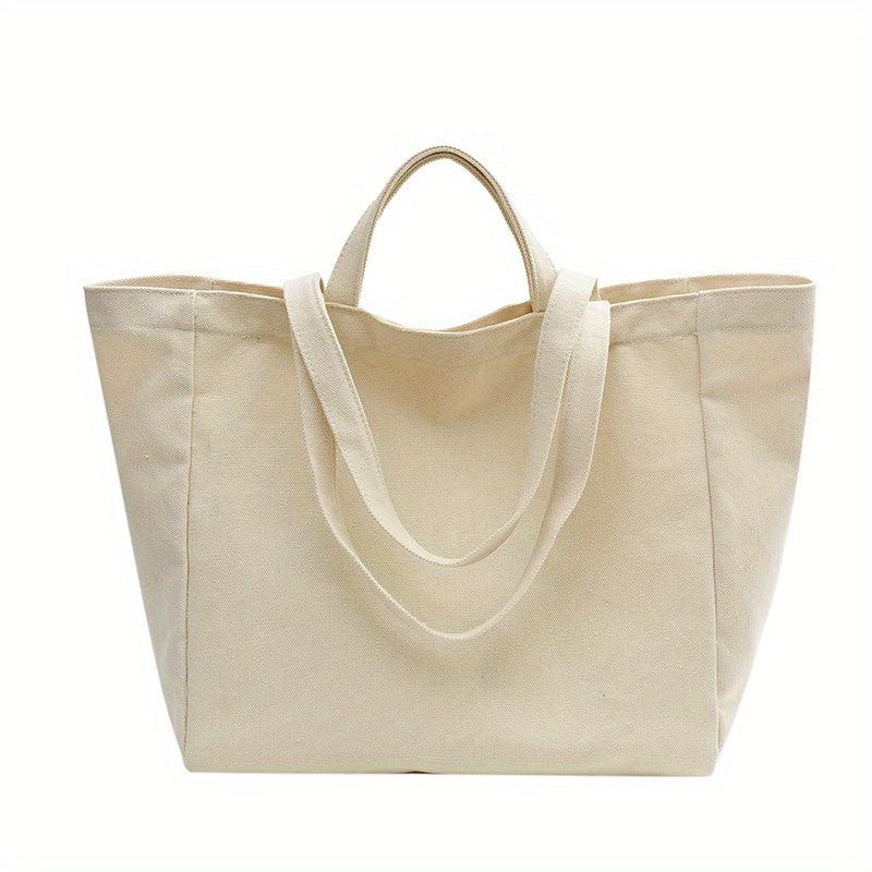 Canvas Tote Bag Shoulder Satchel Large Capacity Women's Handbag