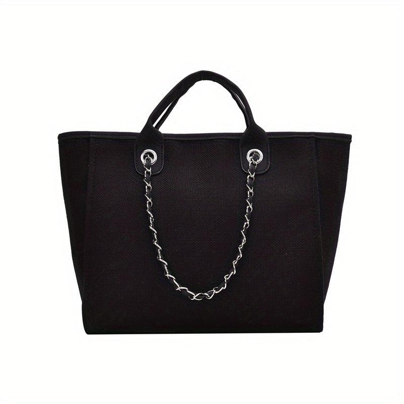 Chain Shoulder Bag Casual Tote Satchel for Work Women Stylish Bag