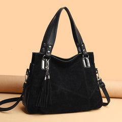 Tassel Decor Tote Bag Handbag Women's Casual Shoulder Bag