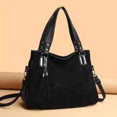 Tassel Decor Tote Bag Handbag Women's Casual Shoulder Bag
