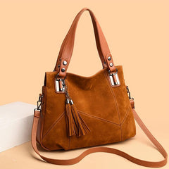 Tassel Decor Tote Bag Handbag Women's Casual Shoulder Bag