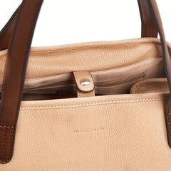 Large Capacity Tote Bag PU Leather Shoulder Bag for Shopping & Office
