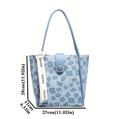 Fairy Floral Embroidered Tote Bag Women's Handbag