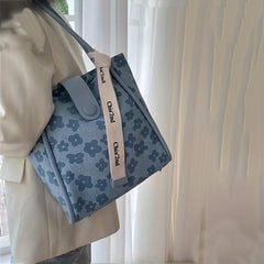 Fairy Floral Embroidered Tote Bag Women's Handbag