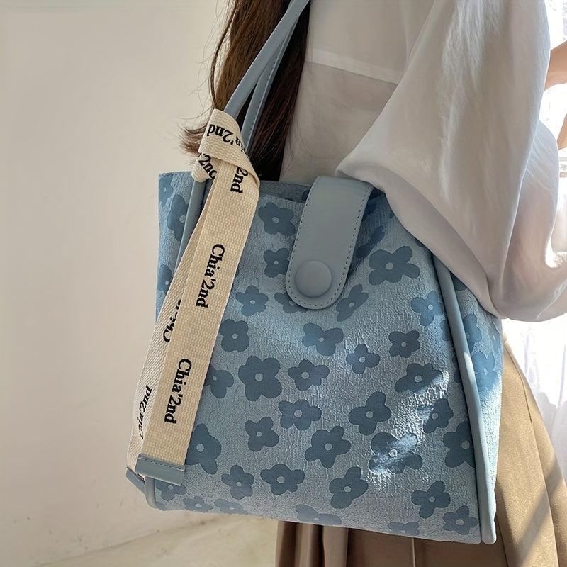 Fairy Floral Embroidered Tote Bag Women's Handbag