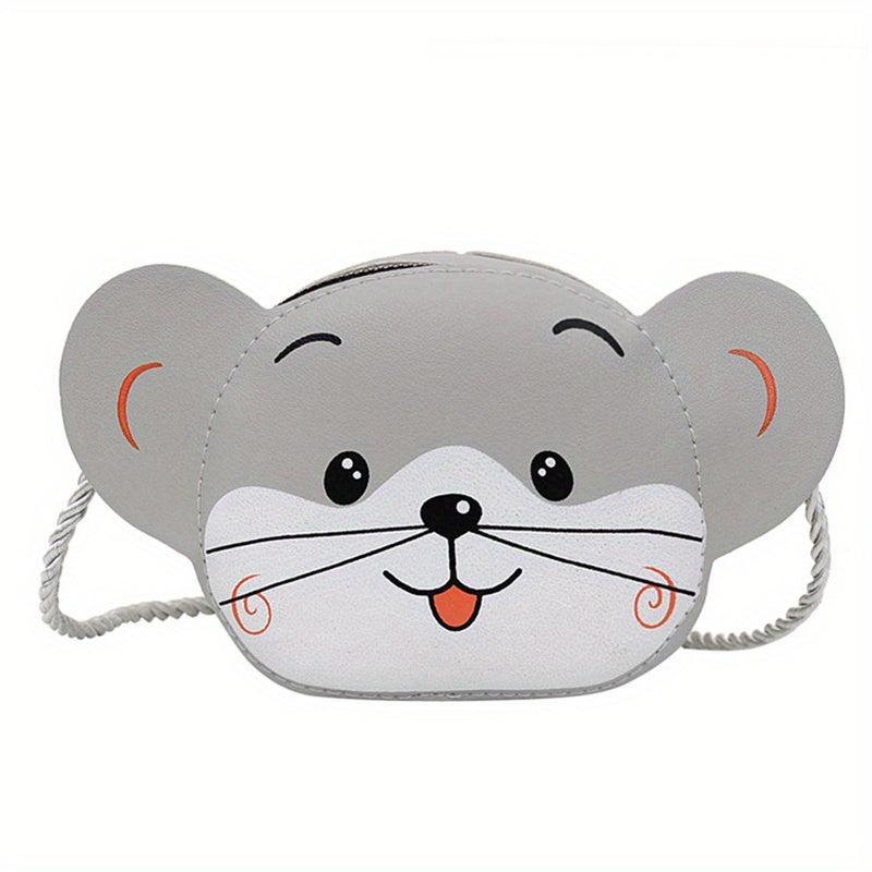 Mini Animal Pattern CrossBody Bag PU Leather Cartoon Tote Bag