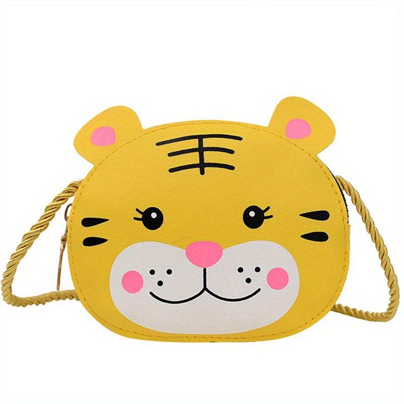 Mini Animal Pattern CrossBody Bag PU Leather Cartoon Tote Bag