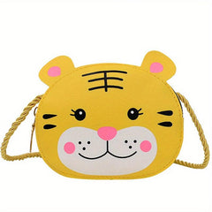 Mini Animal Pattern CrossBody Bag PU Leather Cartoon Tote Bag
