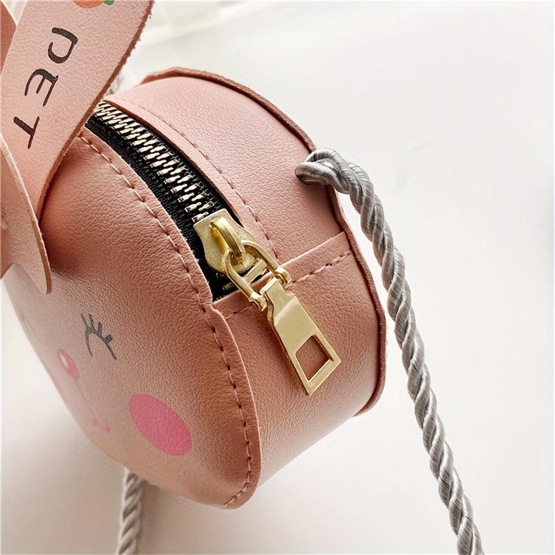 Mini Animal Pattern CrossBody Bag PU Leather Cartoon Tote Bag