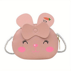 Mini Animal Pattern CrossBody Bag PU Leather Cartoon Tote Bag