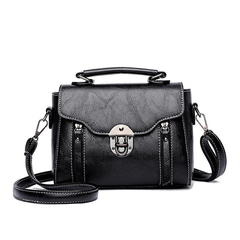 Vintage Crossbody Bag PU Leather Textured Bag Purse