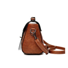 Vintage Crossbody Bag PU Leather Textured Bag Purse