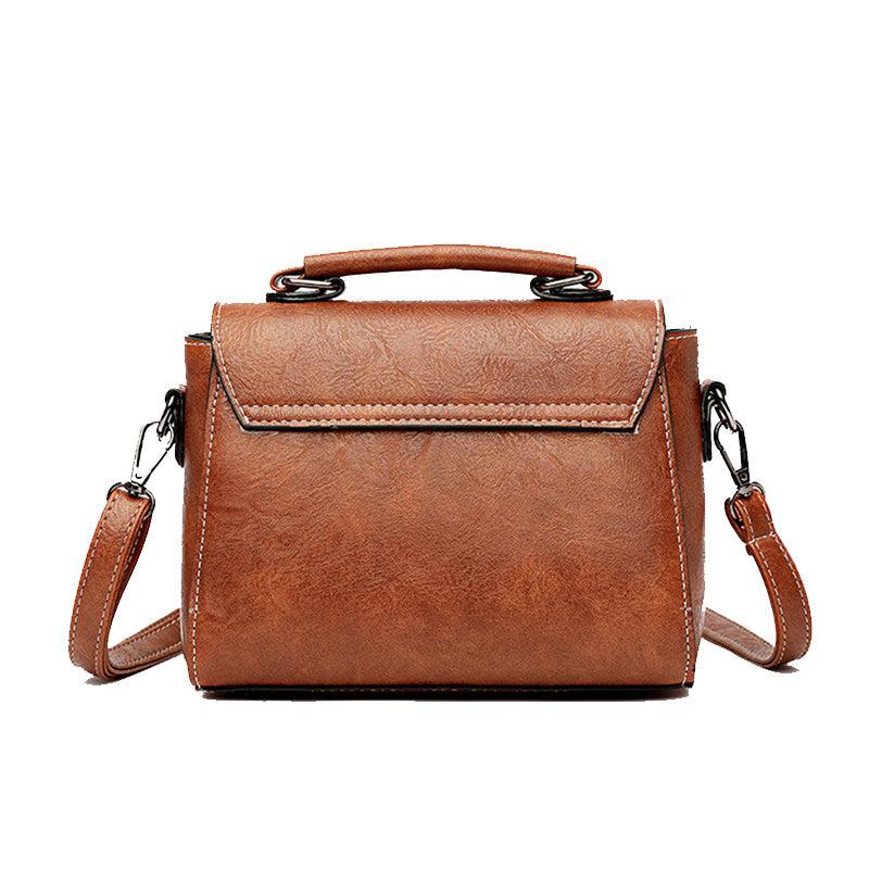 Vintage Crossbody Bag PU Leather Textured Bag Purse
